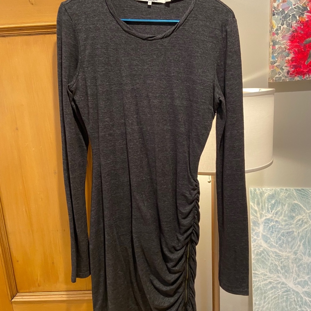 PAM AND GELA HEATHER MINI DRESS ZIP SIDE NWOT
